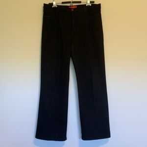 Not Your Daughter's Black Tummy Tuck Jeans with Black Rhinestone Embellishments